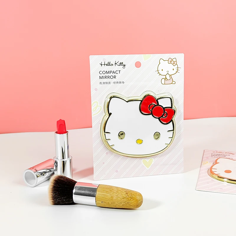 

Kawaii KT Kuromi My Melody Anime Cute Mini Portable Small Decorative Folding Mirror Vanity Mirror One-Way Mirror Kids Girl Gifts