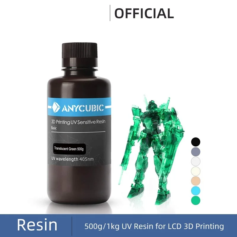 

500g/1kg Liquid Photopolymer Resin 405nm UV Resin For LCD 3D Printer Printing Material For Photon/Photon S/Photon Mono
