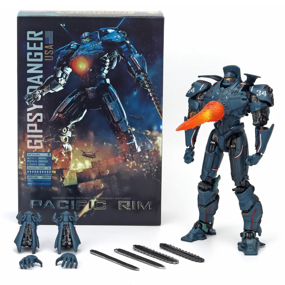Фото Фигурка-меха Jaeger из Pacific Rim: Отмщение: Опасные странники, с подвижными суставами, коллекционная модель для взрослых, для демонстрации и декора №1