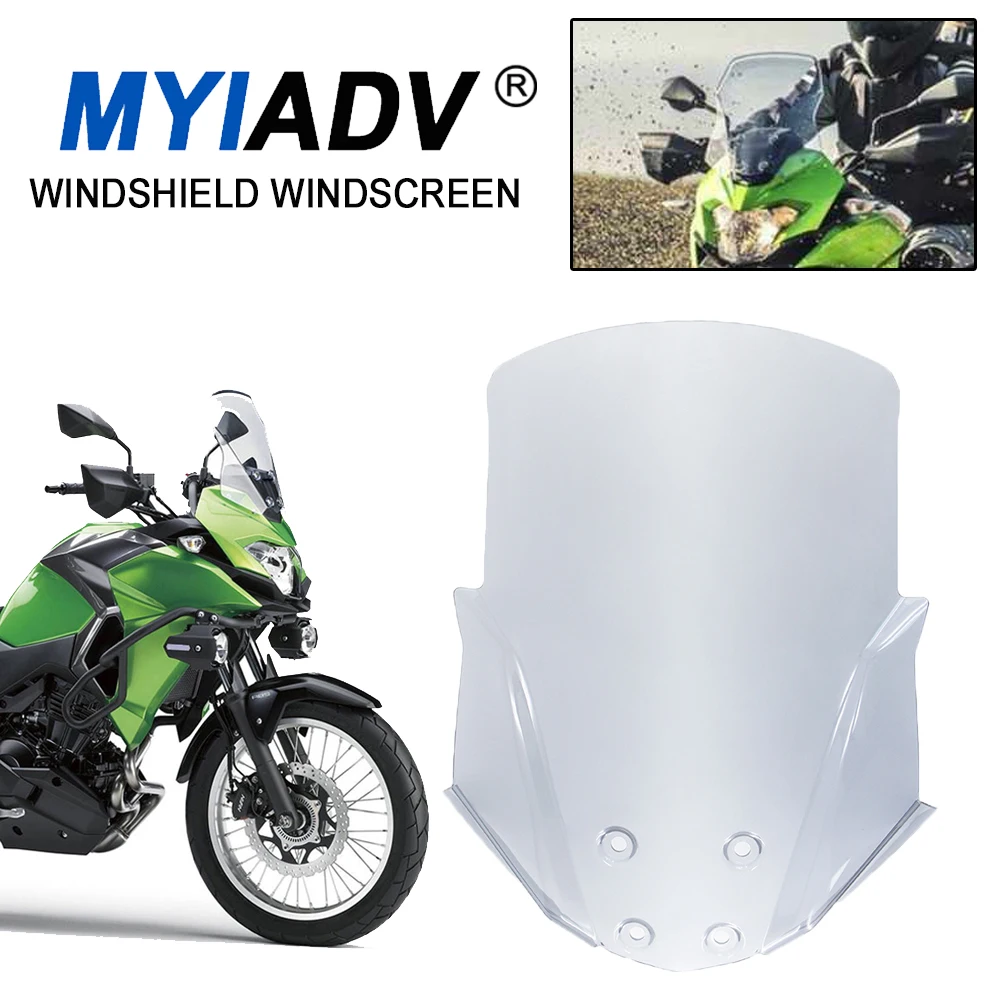 

Touring Windscreen Windshield For Kawasaki For Versys X300 X-300 2021 2020 2017-2019 Motorcycle Fairing Wind Deflector Protector