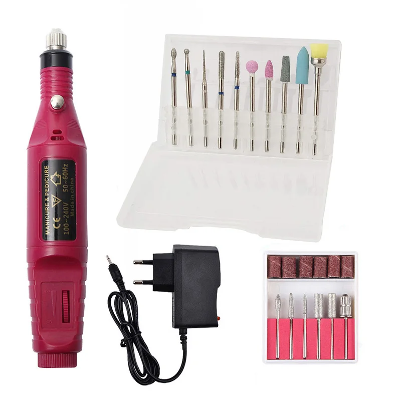 

20000RPM Electric Nail Drill Machine Manicure Drill Pedicure Nail Milling Cutters Nail Files Nail Cuticle Drill Nail Polisher