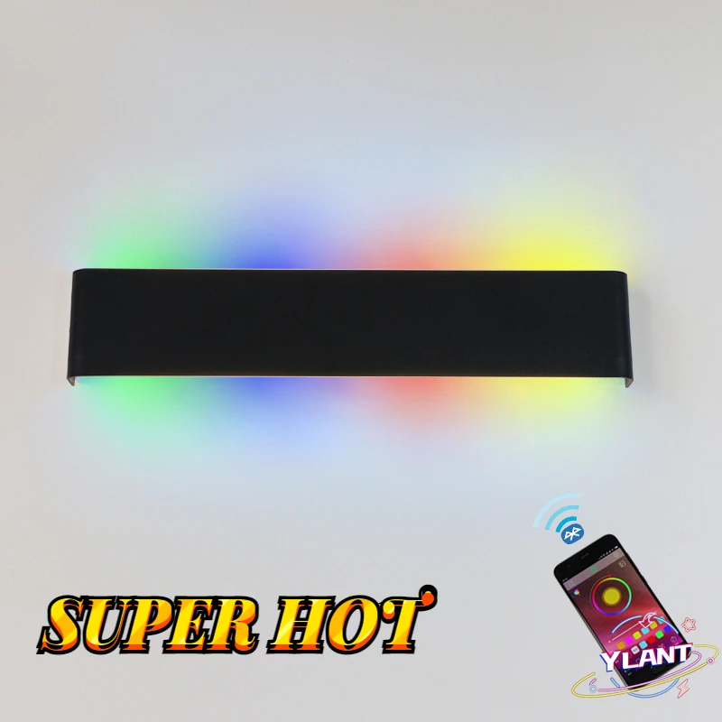 

Indoor Wall Light APP Remote Control Bluetooth-compatible Dimmable LED Wall Lamp RGBW Used For Holiday Decoration AC90-260V