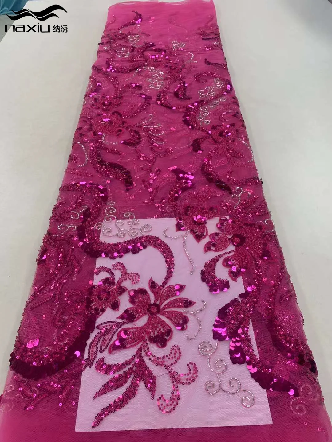 

Madison-Luxuous African Groom с блестками, высокое качество, французская вышивка, тяжелые бусины для нигерийского свадебного платья, 2023 г.