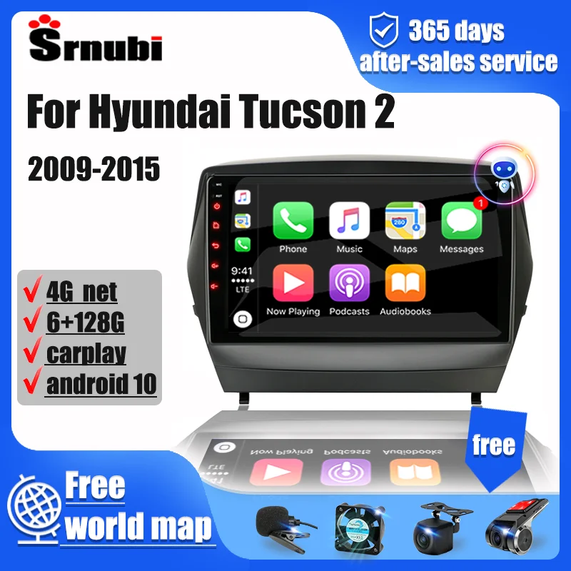 Автомагнитола для Hyundai Tucson 2 LM Ix35 2009-2015 Android мультимедийный видеоплеер навигация