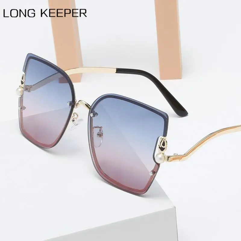 

2022 высококачественные женские пикантные Квадратные Солнцезащитные очки без оправы металлические оттенки Модные Роскошные солнцезащитные...