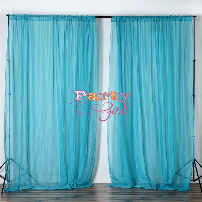 

Шифоновый свадебный фон для фотосъемки, 2 шт., 5 х10 футов