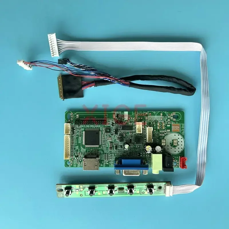 DIY Kit 58C Плата контроллера драйвера для LTN140AT07-301/D01/H01/T01 14 &quot1366x768 LVDS 40-контактный VGA