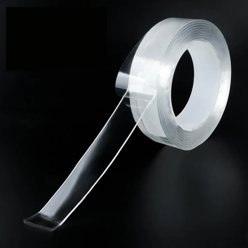 

1m Nano Tape Traceless Reusable Double Sided Gel Pads Washable Adhesive Clear Removable Sticky Strips