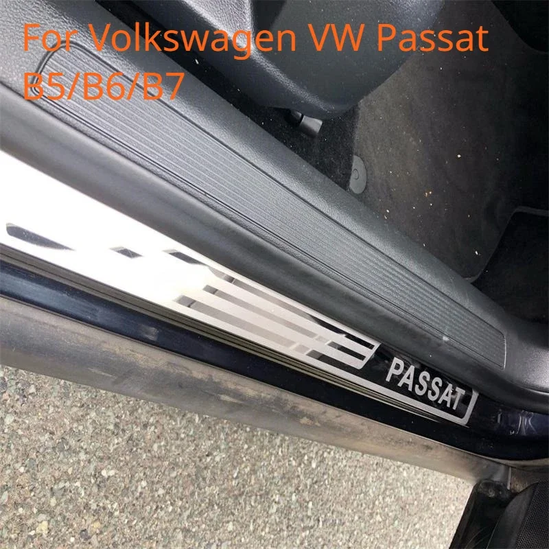 Стайлинг автомобиля для VolkswagenVW Passat B5/B6/B7 накладки на пороги защита дверей педаль