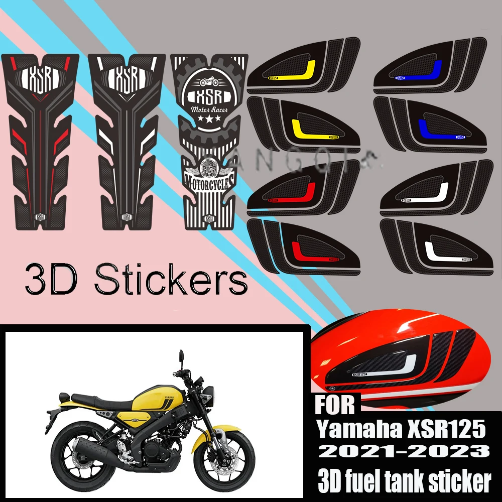 

Защита от царапин для мотоцикла Yamaha XSR125 XSR 125, боковые ручки для бака, комплект газового топлива, масла, колено 2021 2022 2023