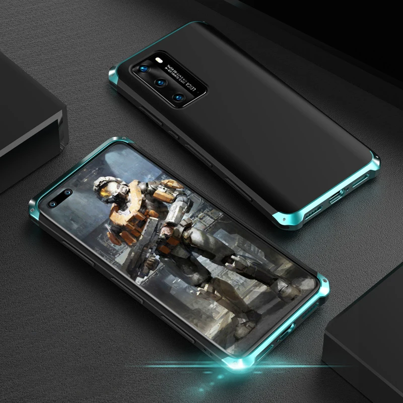 

Shockproof Armor Case For Huawei Mate 40 30 20 20x P40 P30 Pro Hard Tpu Metal Bumper Phone Cases Cover Accessories Protection