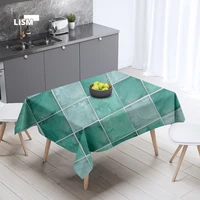 bohemian style tablecloth waterproof and stain proof geometric pattern rectangular dining waterproof tablecloth kitchen manteles