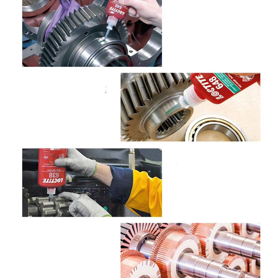 Клей Loctite 638 620 648 680 для фиксации цилиндрических подшипников клей закрепления