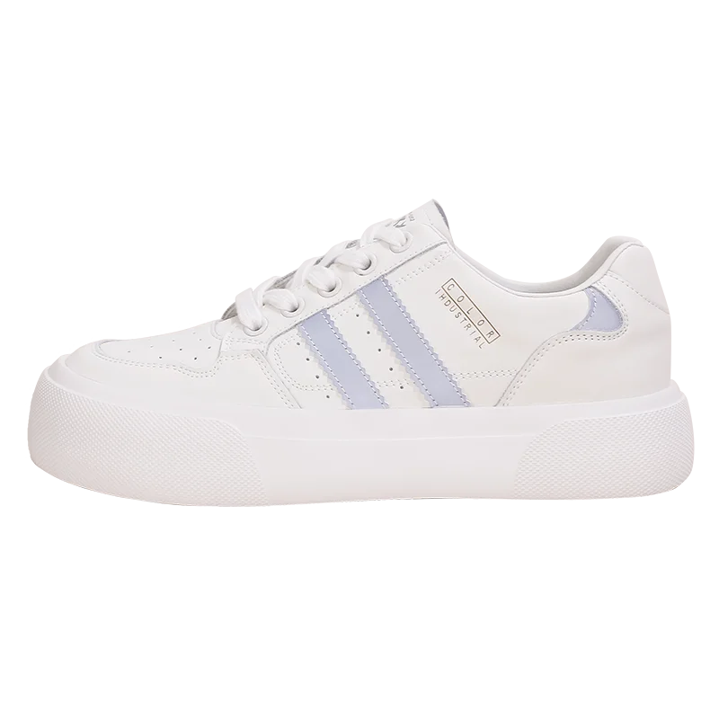 2022 spring and autumn women's white shoes ins thick-soled increased board shoes breathable casual shoes sports shoes