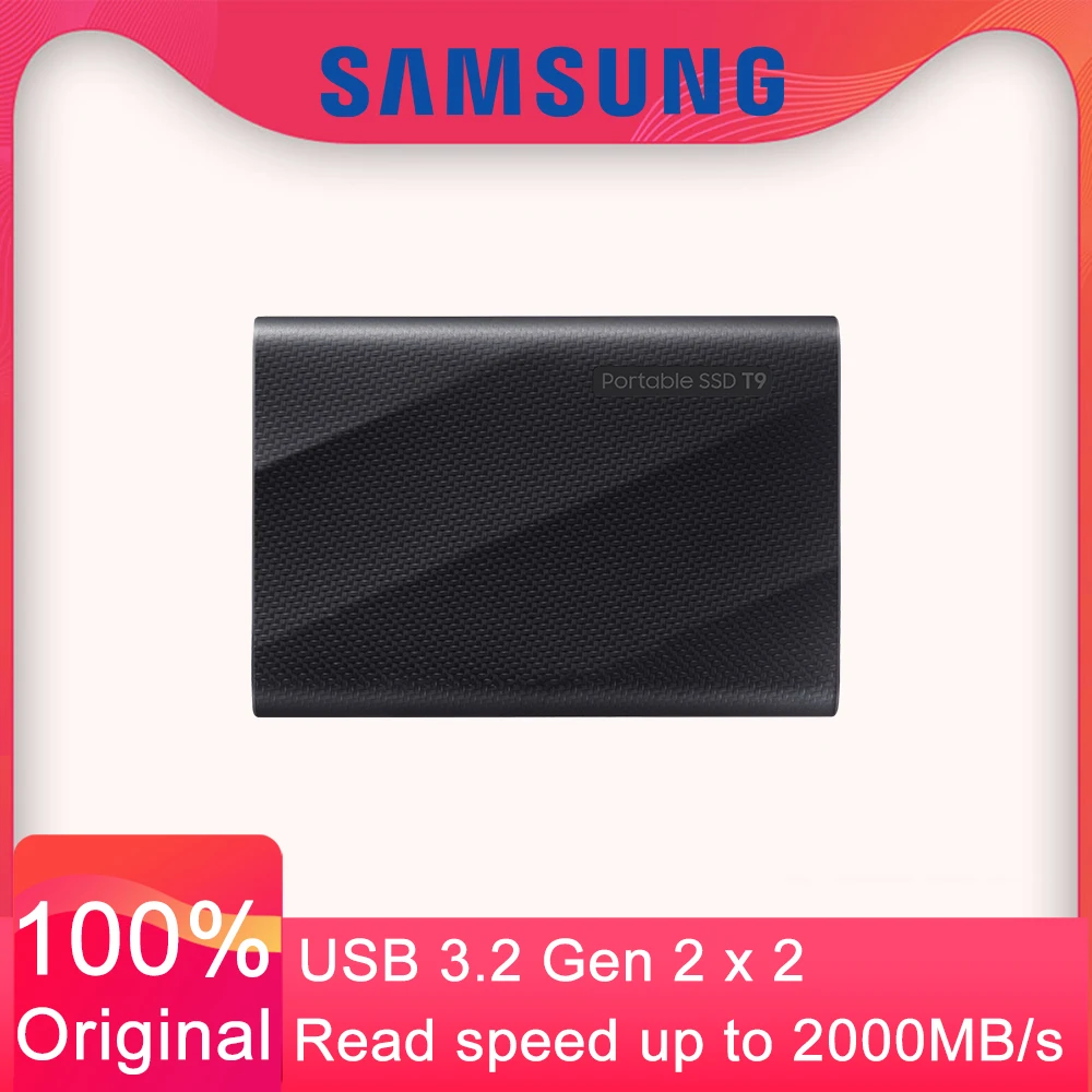 Портативный SSD-накопитель SAMSUNG T9, внешний SSD-накопитель на 1 ТБ ...