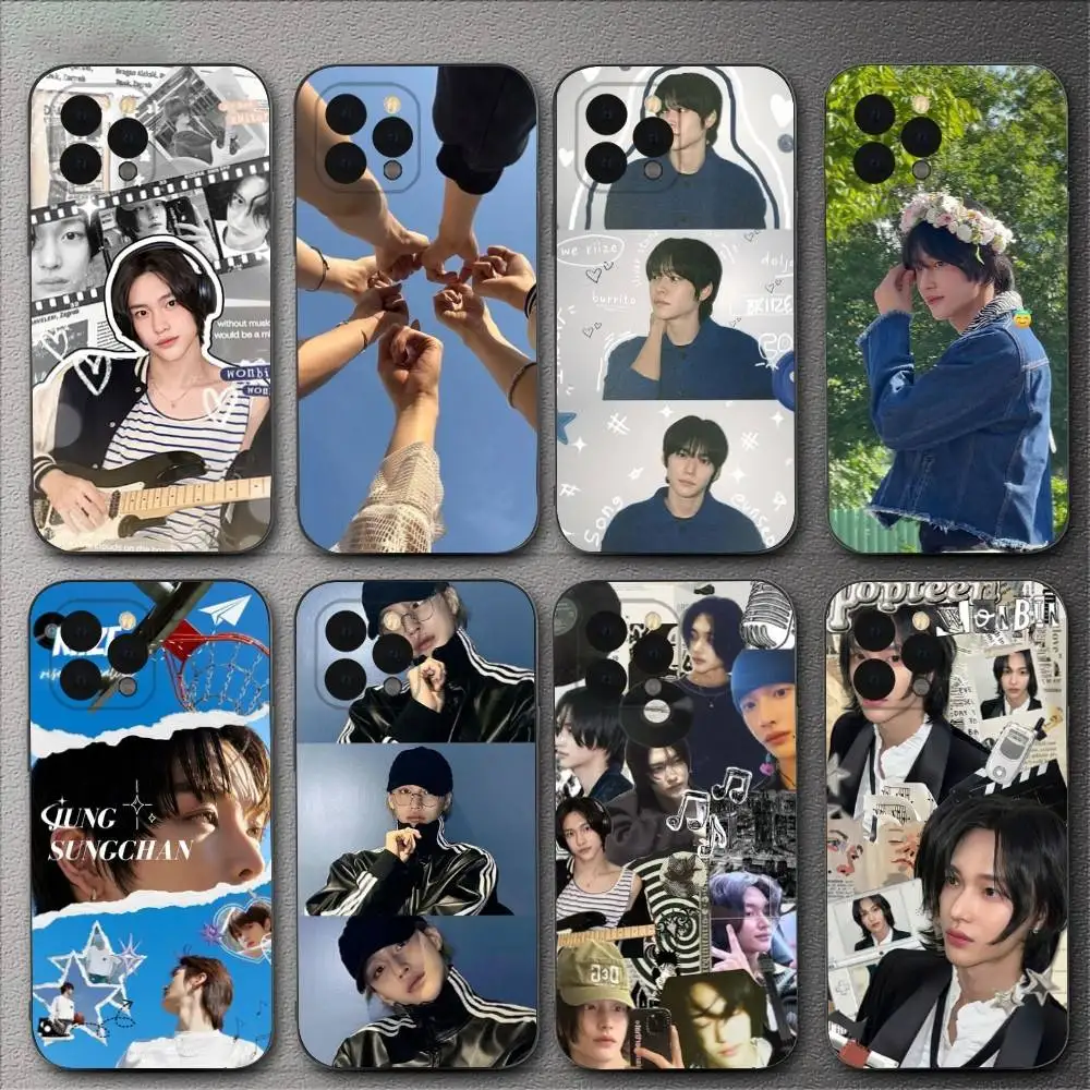 Фото Чехол для телефона Kpop-R-Riize Wonbin для iPhone 16,15,14,13,12,11,XS,XR,X,8,7,Pro,Max,Plus,mini, силиконовый черный чехол №1