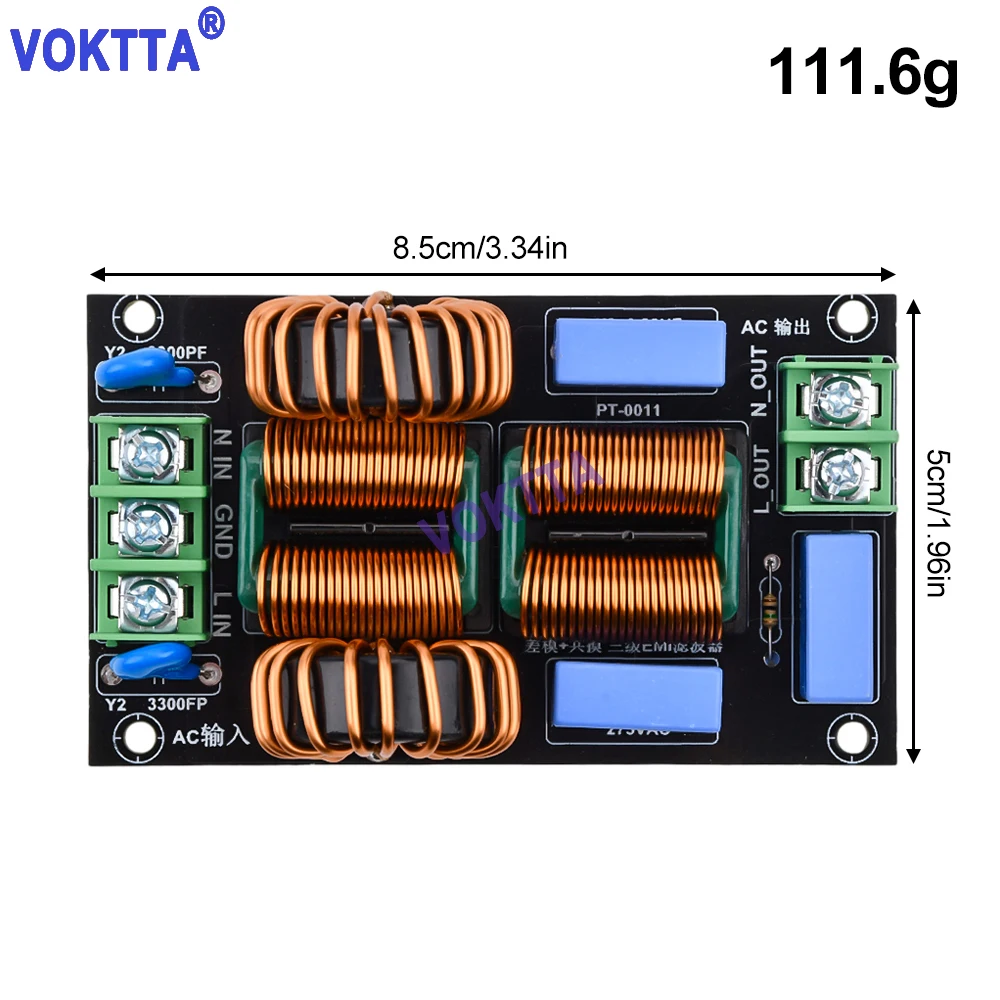 

Плата фильтра питания EMI Filter AC сетевая очистка HiFi аудио усилитель фильтрующий модуль 10 А 20 А 4 а переменный ток 110-250 В