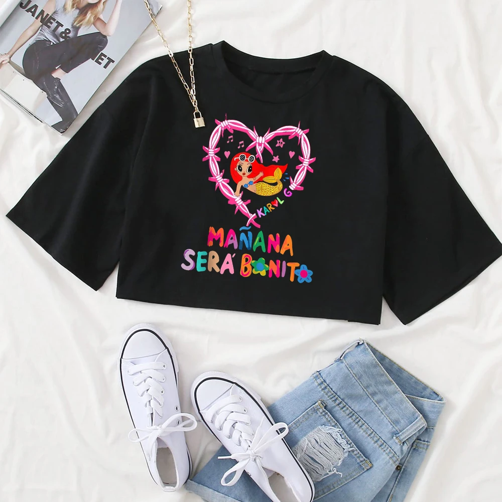 Женская футболка с круглым вырезом принтом