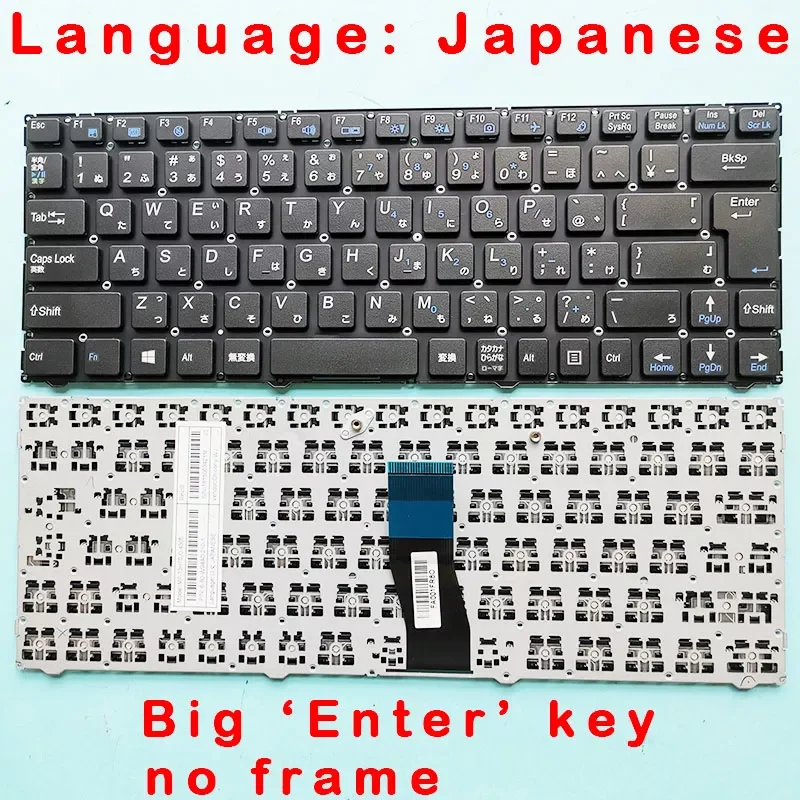 

Japanese keyboard for Clevo W940 6-80-W94A0-210-1 MP-13H70J0-4305