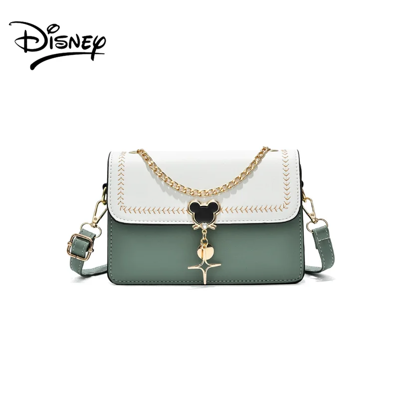 Disney Purse Women's Shoulder Bag for Girl with Chain Mickey Mouse Pendant Cartoon Crossbody Bag Luxury Birthday Gift