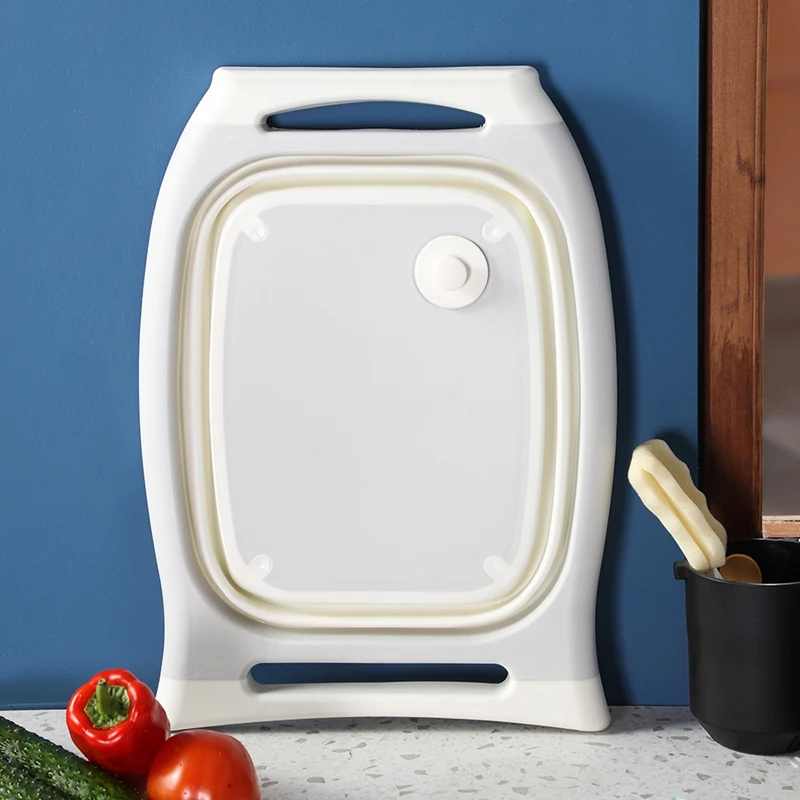 Доска для резки BMBY складная разделочная доска с дуршлагом многофункциональная