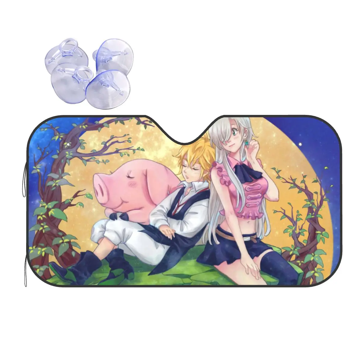 

Винтажный солнцезащитный козырек Nanatsu No Taizai 76x140 см