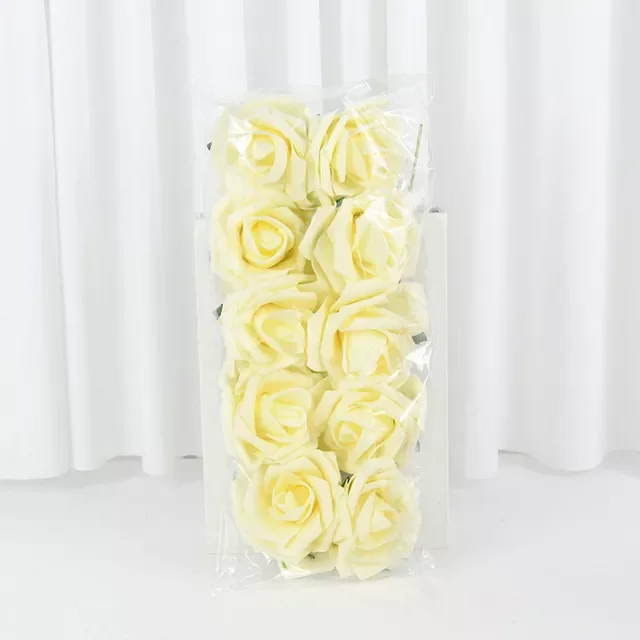 

Large Rose Artificial Flower for Wedding Party Home Office Decor Fake Rose Flower 16cm Stem Wed Valentine's Day Decorations