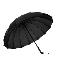 full fiber golf umbrella automatic opening long handle umbrella large curved handle straight rod rain