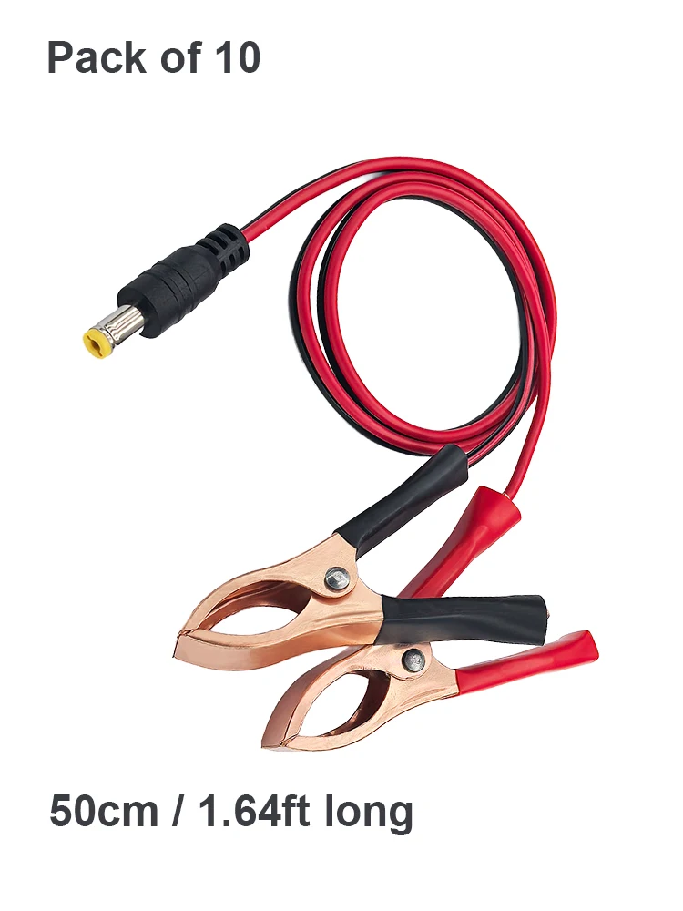 

0,5 м DC5521 для зажимов типа «крокодил» 5,5*2,1 мм разъем постоянного тока для автомобильного аккумулятора, источник питания, сделай сам, уличные фонари для кемпинга, вилка кабеля