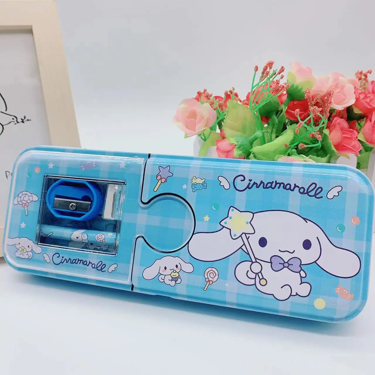 

Sanrio Creative Stationery Box Suit Children's Learning Stationery Cartoon Kawaii My Melody Kuromi Cinnamoroll School Supplies