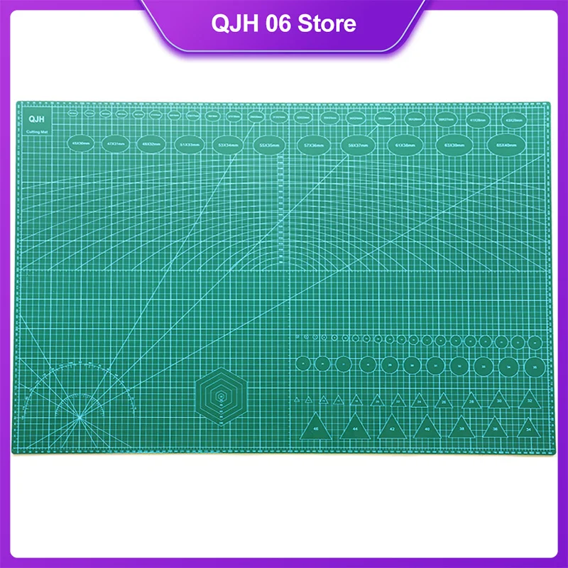 

PVC Cutting Mat A1/A2/A3/A4/A5 Self-repairing Leather Crafter Plate Green Table Protection Board DIY Leather Making Assist Tool