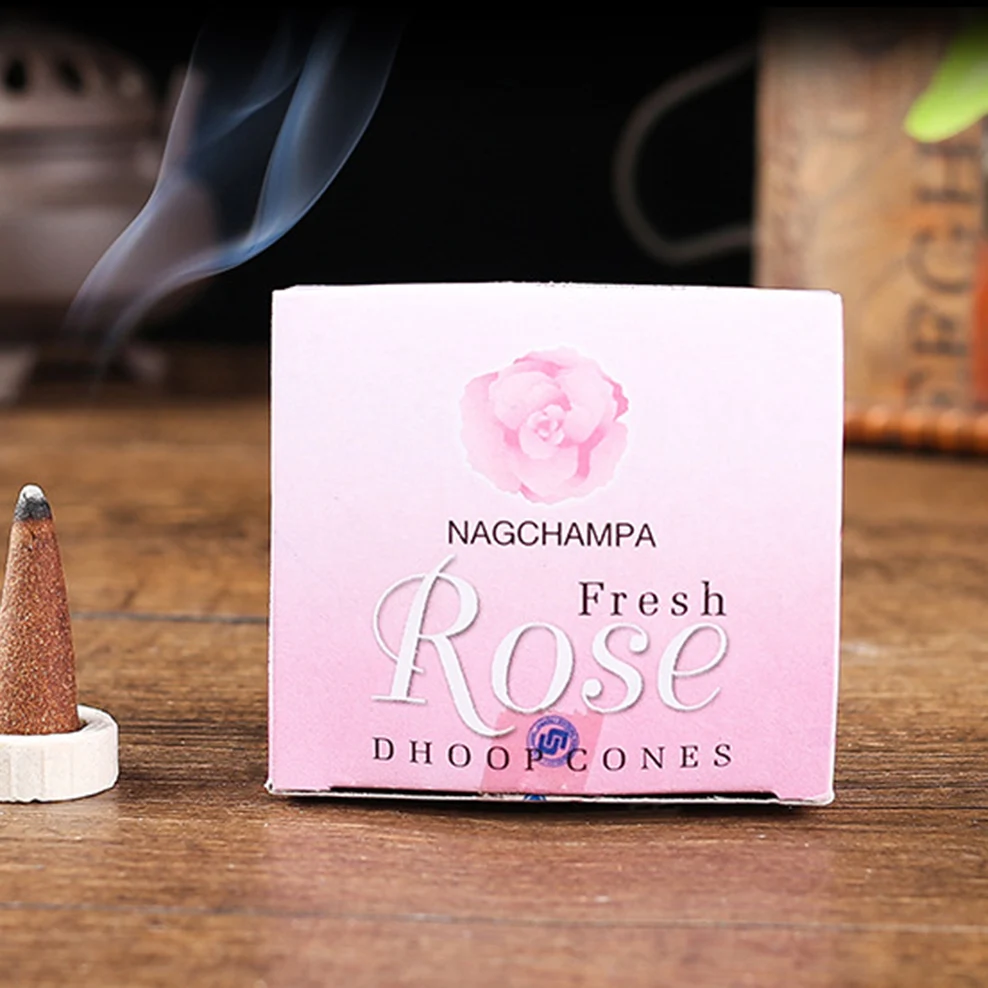 

Индийские натуральные благовония конусы Nag Champa, Сандаловое дерево, Белый шалфей, Кровь дракона