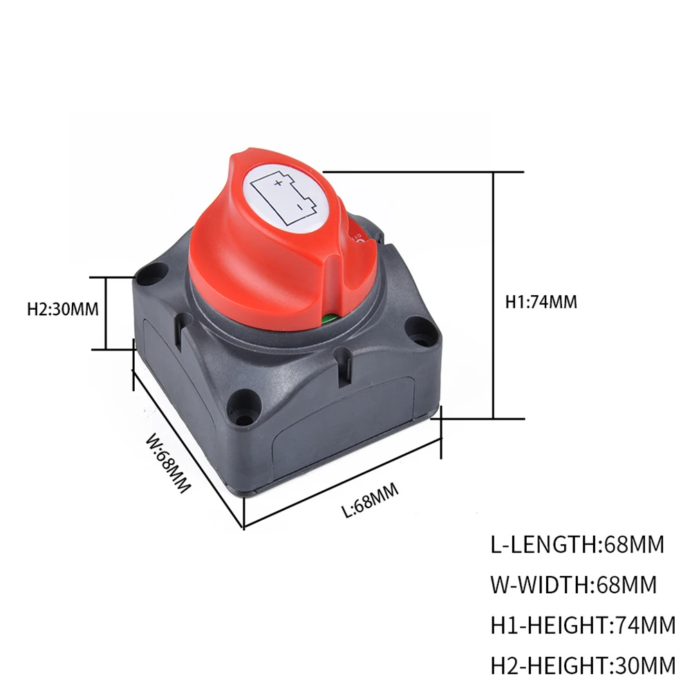 

Battery Isolator Switch Main Switch Power Switch 300A 12V-48V Boat Car Truck Interlocked Together Vehicle Switches