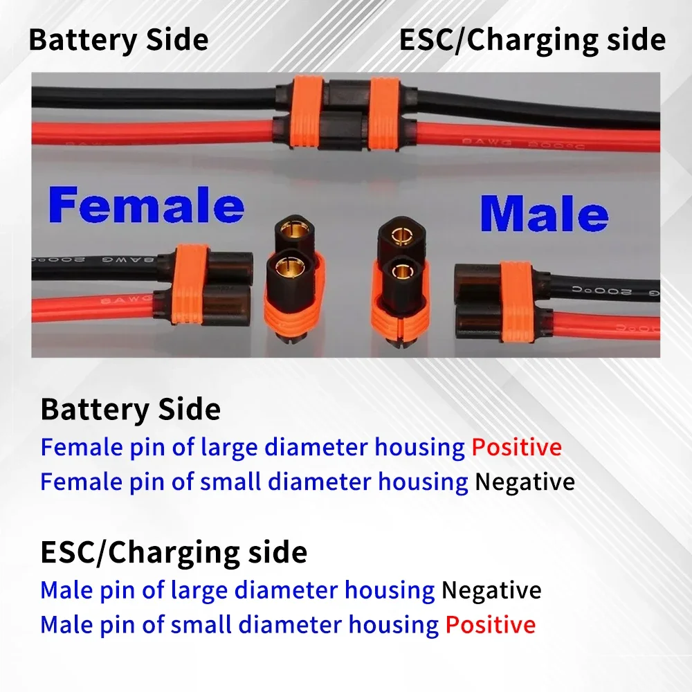 QS8 мама на 6 мм папа или 8AWG 10 см для Sur Ron EBMX провод адаптера батареи
