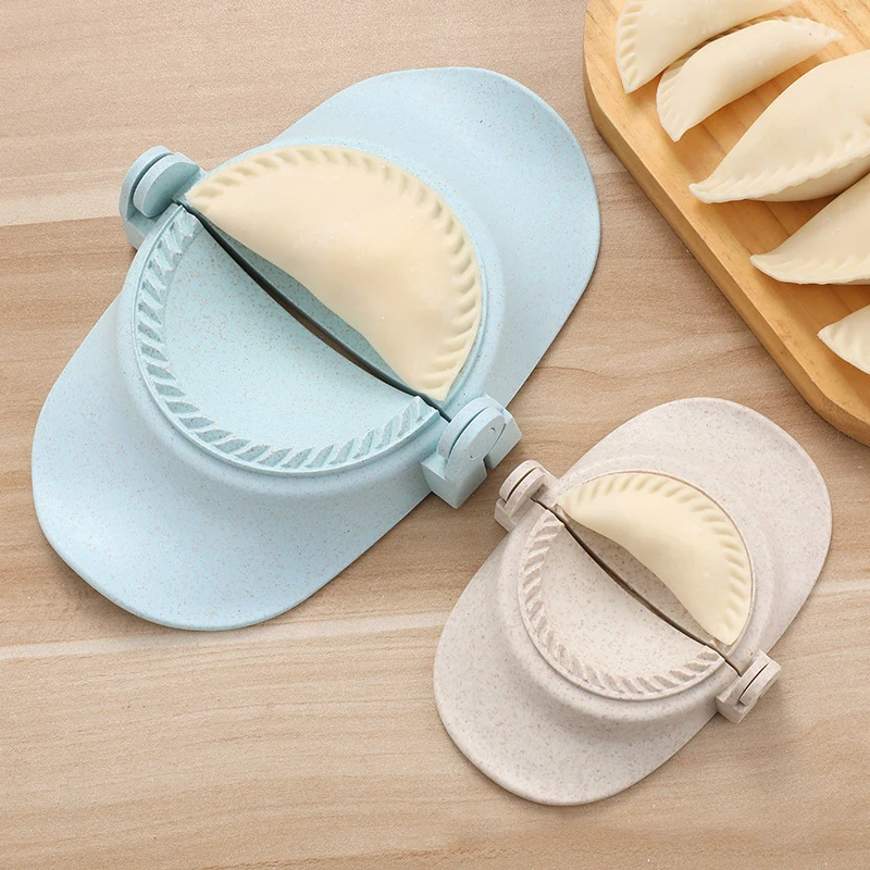 

Plastic Dumpling Maker Mold Hand Dough Press Dumpling Clip Lazy DIY Ravioli Pie Maker Jiaozi Making Gadget Kitchen Pastry Tools