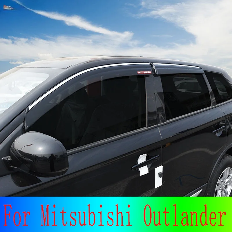 

For Mitsubishi Outlander 2013-2021 Car Exterior Parts Decoration Accessories Vehicle Supplies ABS Chrome Rain or Shine Stylin