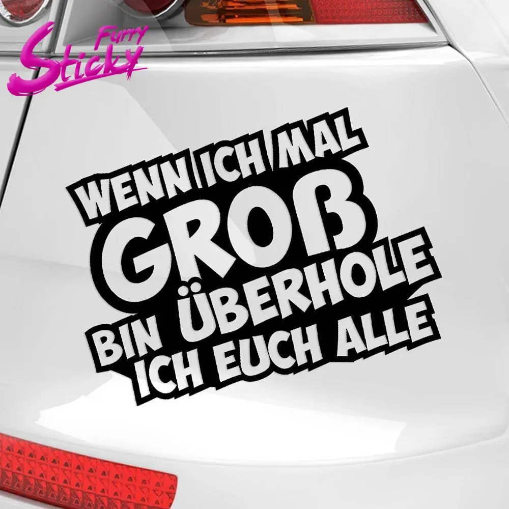 Пушистая липкая наклейка If I Am для высоких автомобилей автомобильная шлема