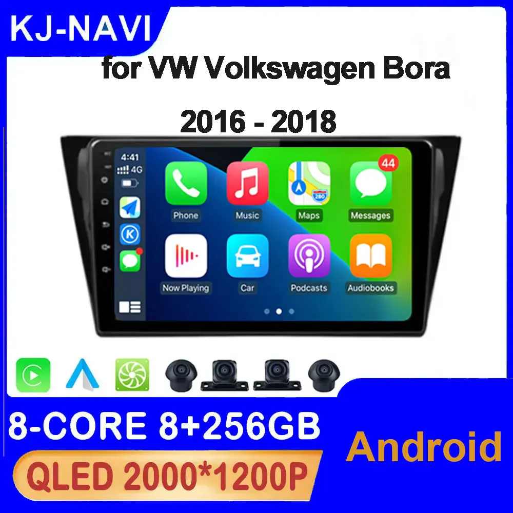 Android автомобильный для VW Volkswagen Bora 2016-2018 GPS-навигация Bluetooth головное устройство WIFI