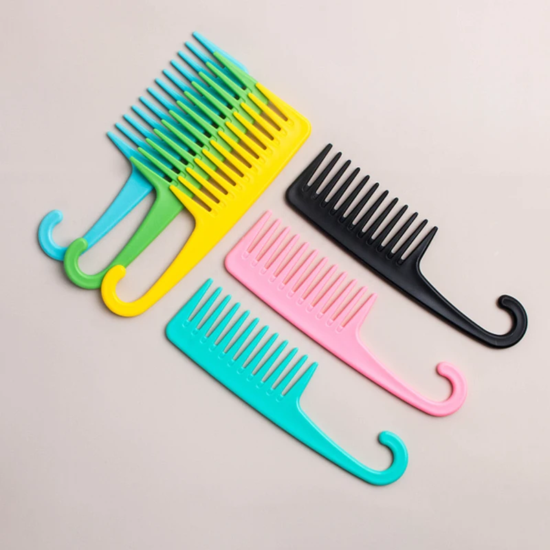 Гребень с широкими зубьями Расческа крючком для снятия расчески и выпадения