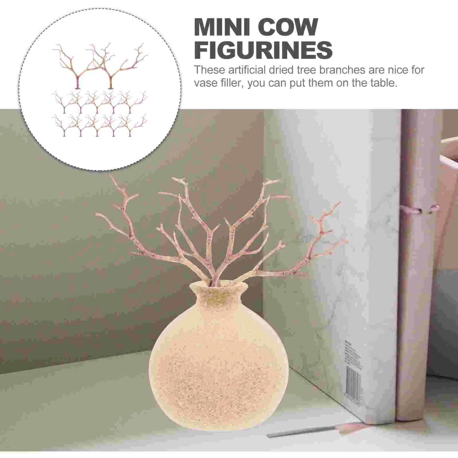 12 шт. имитация ветвей ваза ветки украшения пластиковые сухие растения