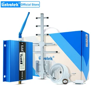 Мини GSM ретранслятор 900 МГц Lintratek, ЖК-дисплей, мобильный телефон, GSM 900, Усилитель сигнала, антенна Яги, с кабелем 10 м