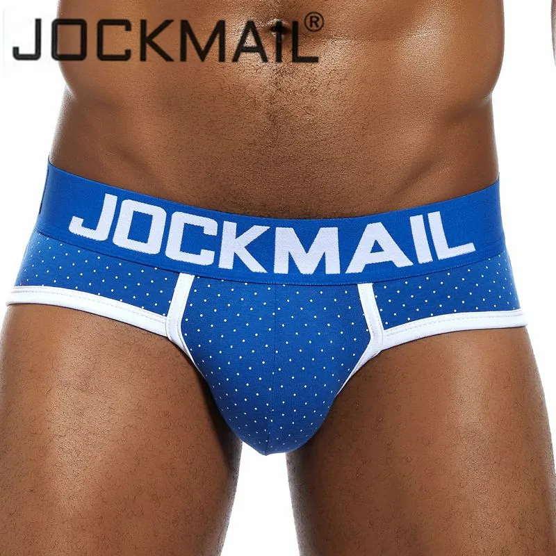 Трусы-бикини JOCKMAIL мужские в горошек Брендовое пикантное нижнее белье с