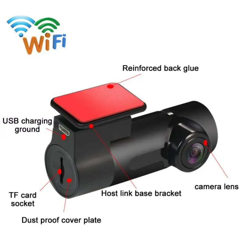 

New driving recorder wifi mobile phone interconnection car recorder night vision recorder car accessories interior