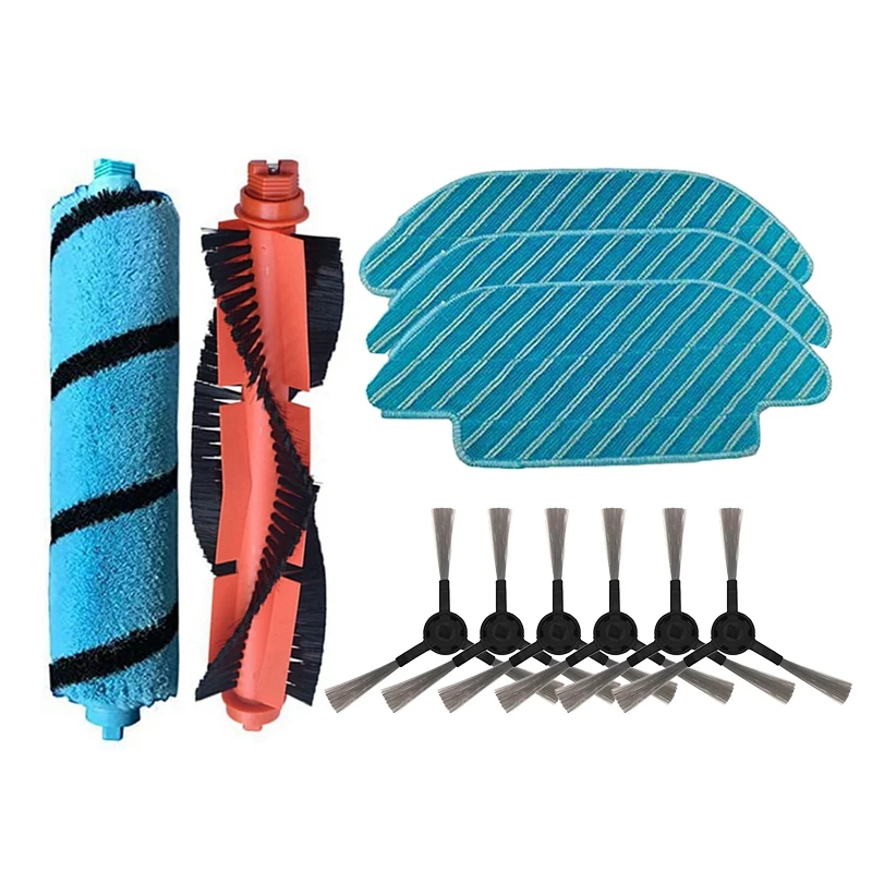 

Replacement Roller Brush Side Brush Mop For Cecotec Conga 4090 Vacuum Cleaner Robot Sweeper Refills