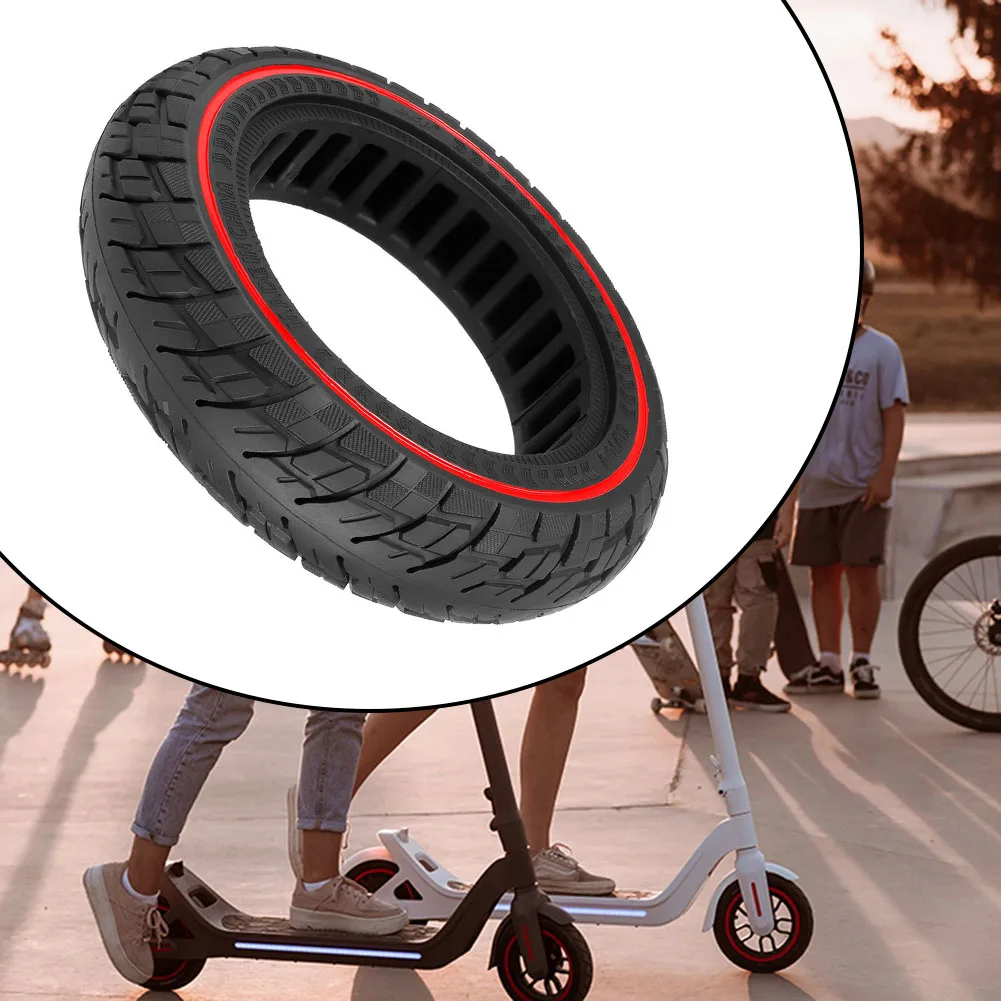 

10 Inch 60/70-7.0 Off-Road Solid Tyre For Xiaomi 4Pro Electric Scooter Rubber Tire Replacement E-scooter Accessories Parts
