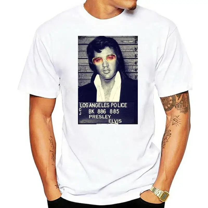 

Design (SB052 - Black Tee) Exclusive Men T-Shirt - Elvis Jail