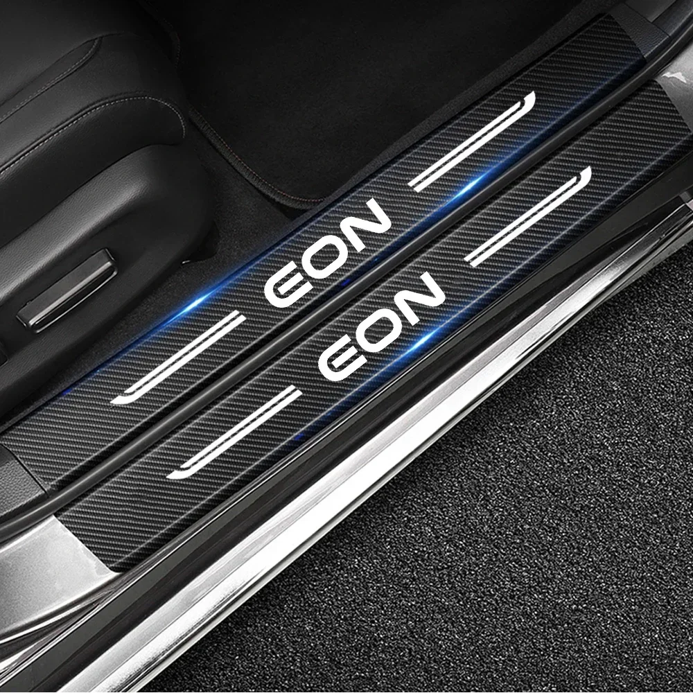 Накладка на порог автомобиля для Hyundai EON значок из углеродного волокна полоски