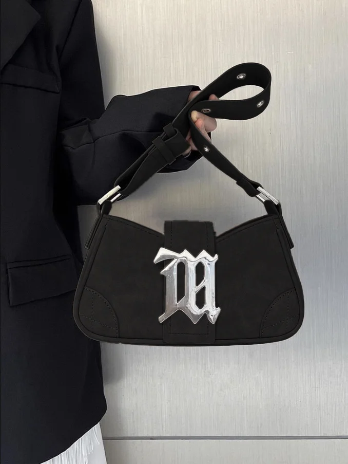 

Luxury Women's Bag Spring Summer New Niche Bag Retro Suede Stick Bag One Shoulder Handbag Millennium Spicy Girl Underarm Bag