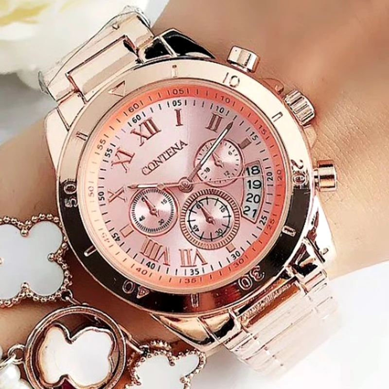 Women Watches Women Fashion Watch 2023 Geneva Luxury Designer Brand Ladies Watch Quartz Silver Case Wrist Watches Gift For Women enlarge