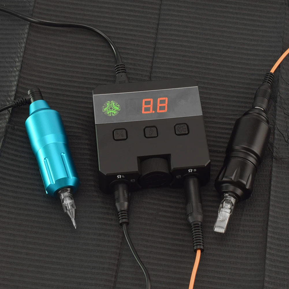

Led Digital Display Tattoo Power Dual Mode Tattoo Power Unit Power Adpter for Rotary Coil Tattoo Gun Tattoo Machine Accessories